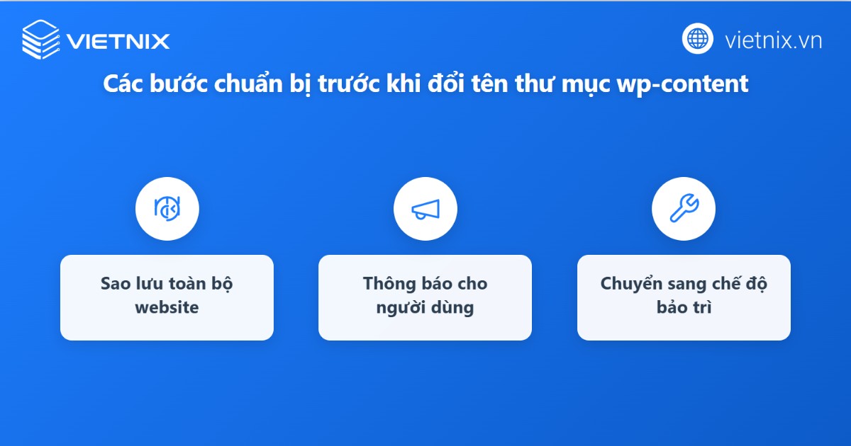 Chuẩn bị trước khi đổi tên wp-content