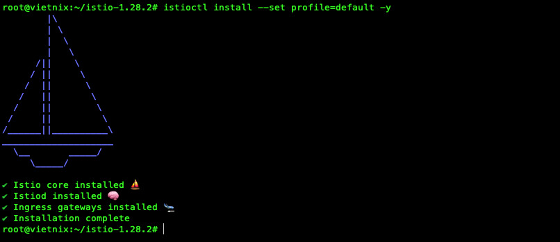 Cài Istio lên cluster