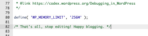 Tăng WordPress Memory Limi