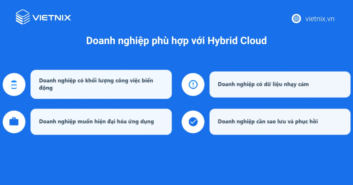 Multi Cloud vs Hybrid Cloud: Giải pháp nào tối ưu hơn cho doanh nghiệp? 49 Doanh nghiệp phù hợp với Hybrid Cloud