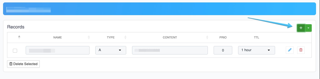 Tiếp theo, bạn nhấn vào nút Add new record.