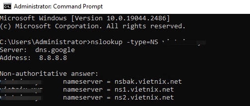 Bạn gõ lệnh sau và nhấn Enter