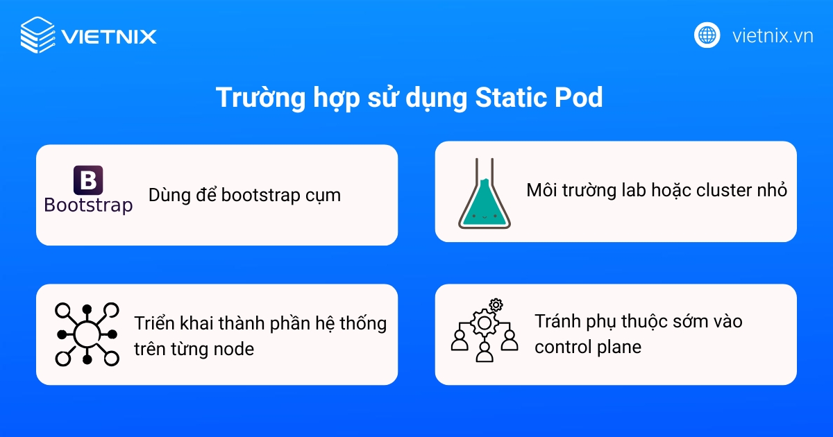 Các trường hợp sử dụng Static Pod