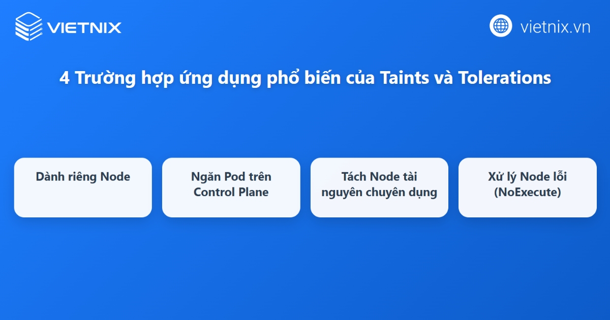 Cách Taints và Tolerations hoạt động cùng nhau
