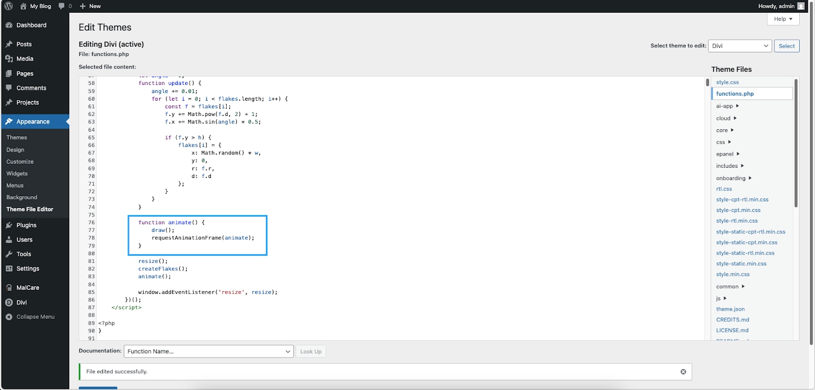 Đoạn code JavaScript được chèn vào sẽ hoạt động dựa trên thẻ HTML5 Canvas