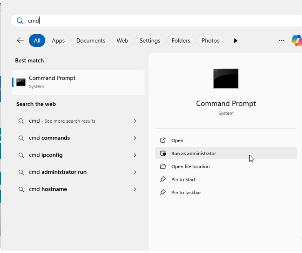 7 cách khắc phục lỗi The Requested URL was Rejected chi tiết 31 Mở Command Prompt