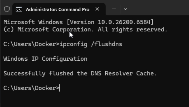7 cách khắc phục lỗi The Requested URL was Rejected chi tiết 32 Nhập lệnh ipconfig /flushdns trên Windows