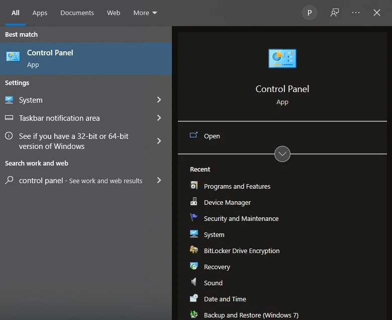 7 cách khắc phục lỗi The Requested URL was Rejected chi tiết 34 Mở Control Panel trên máy tính