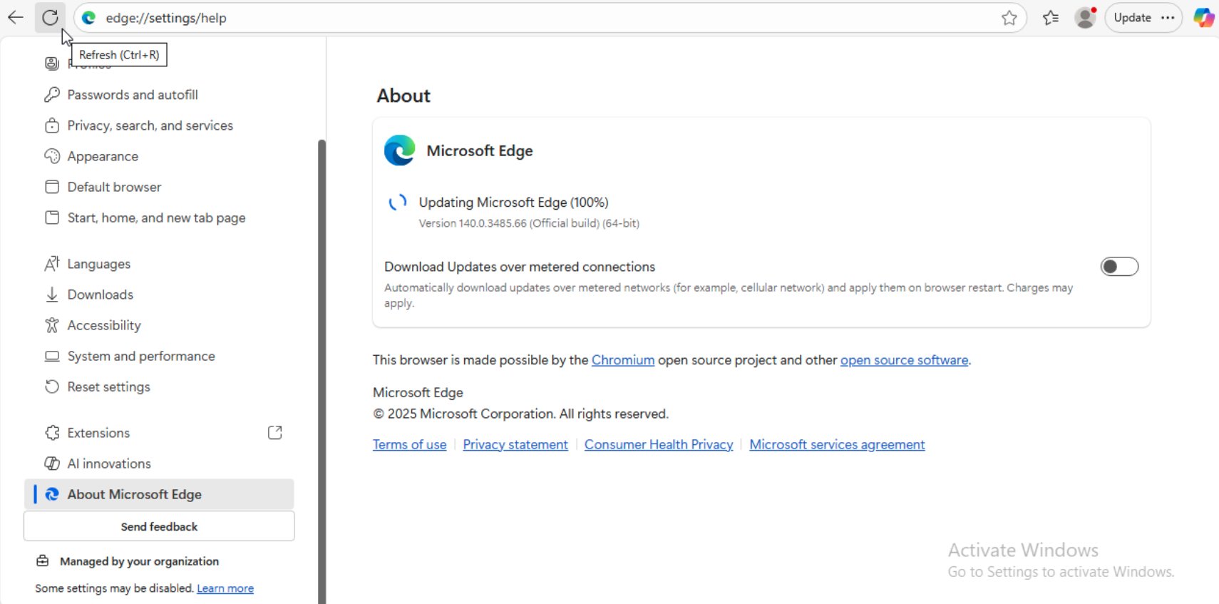 7 cách khắc phục lỗi The Requested URL was Rejected chi tiết 39 Kiểm tra và tiến hành cập nhật trình duyệt nếu có phiên bản mới
