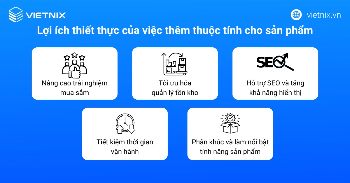 Lợi ích của việc thêm thuộc tính cho sản phẩm