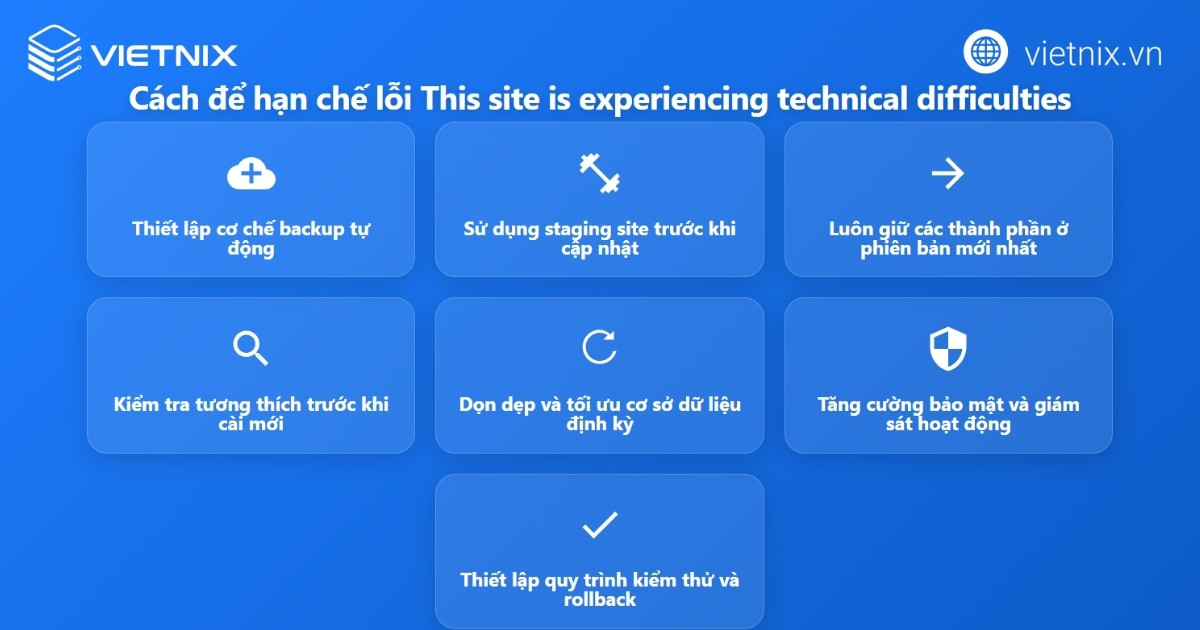 Cách khắc phục lỗi "This site is experiencing technical difficulties" nhanh chóng 28 Cách hạn chế lỗi This site is experiencing technical difficulties
