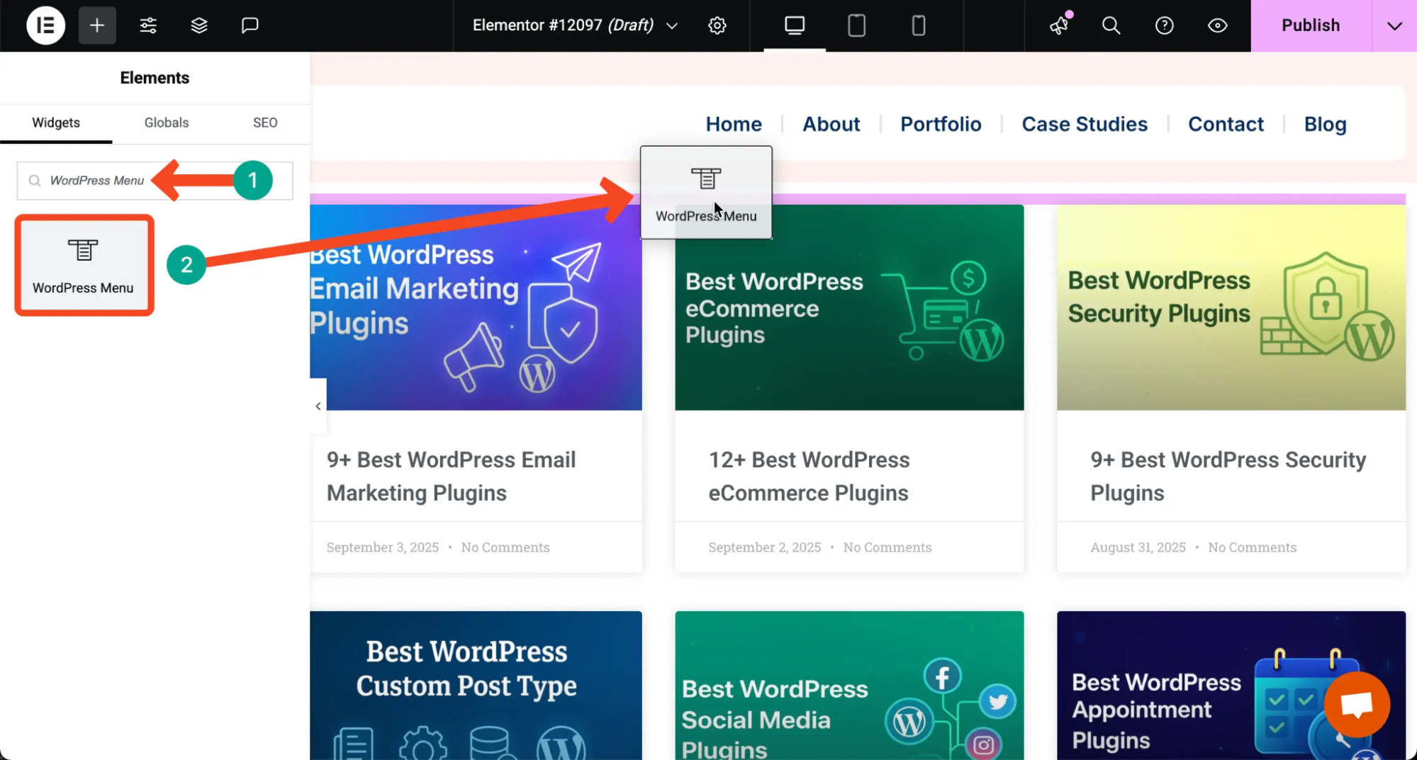 Kiểm tra thiết lập hiển thị bài viết trong theme và page builder