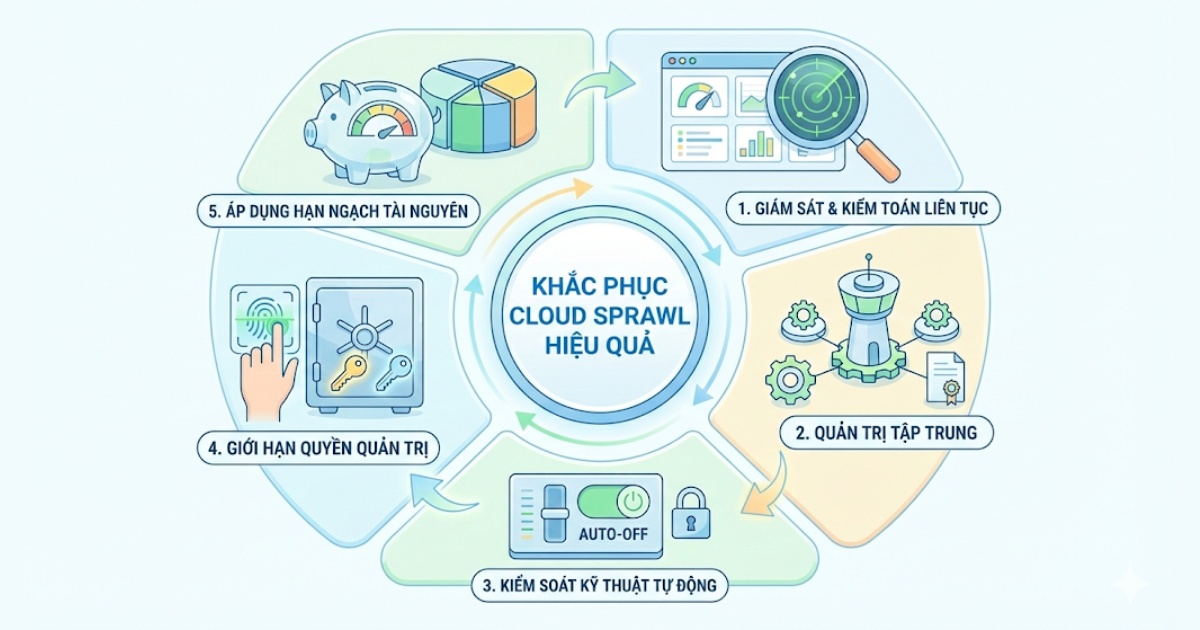 Cách khắc phục tình trạng cloud sprawl hiệu quả cho doanh nghiệp