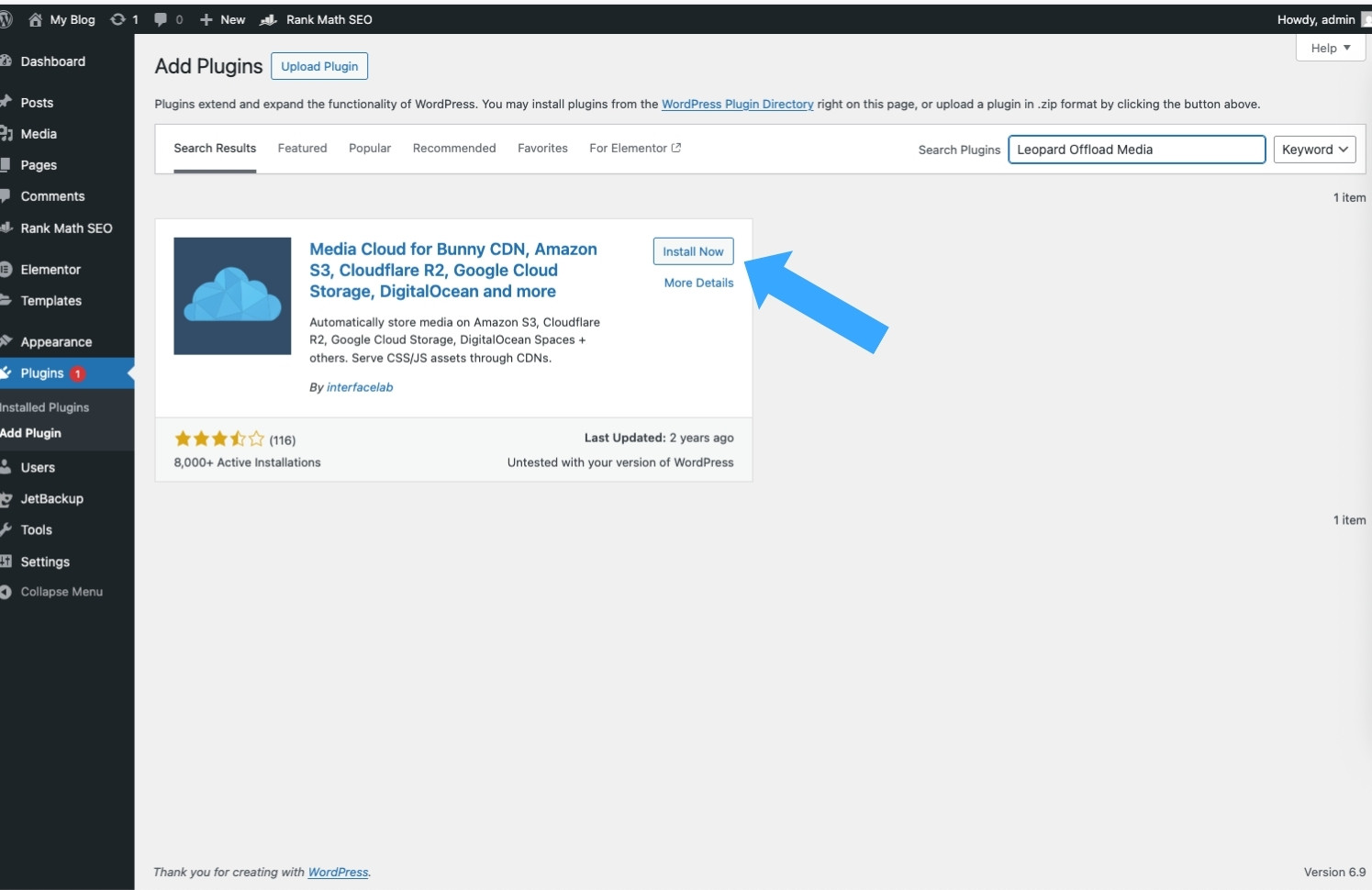 Bạn cần cài đặt plugin, sau đó nhấn Active
