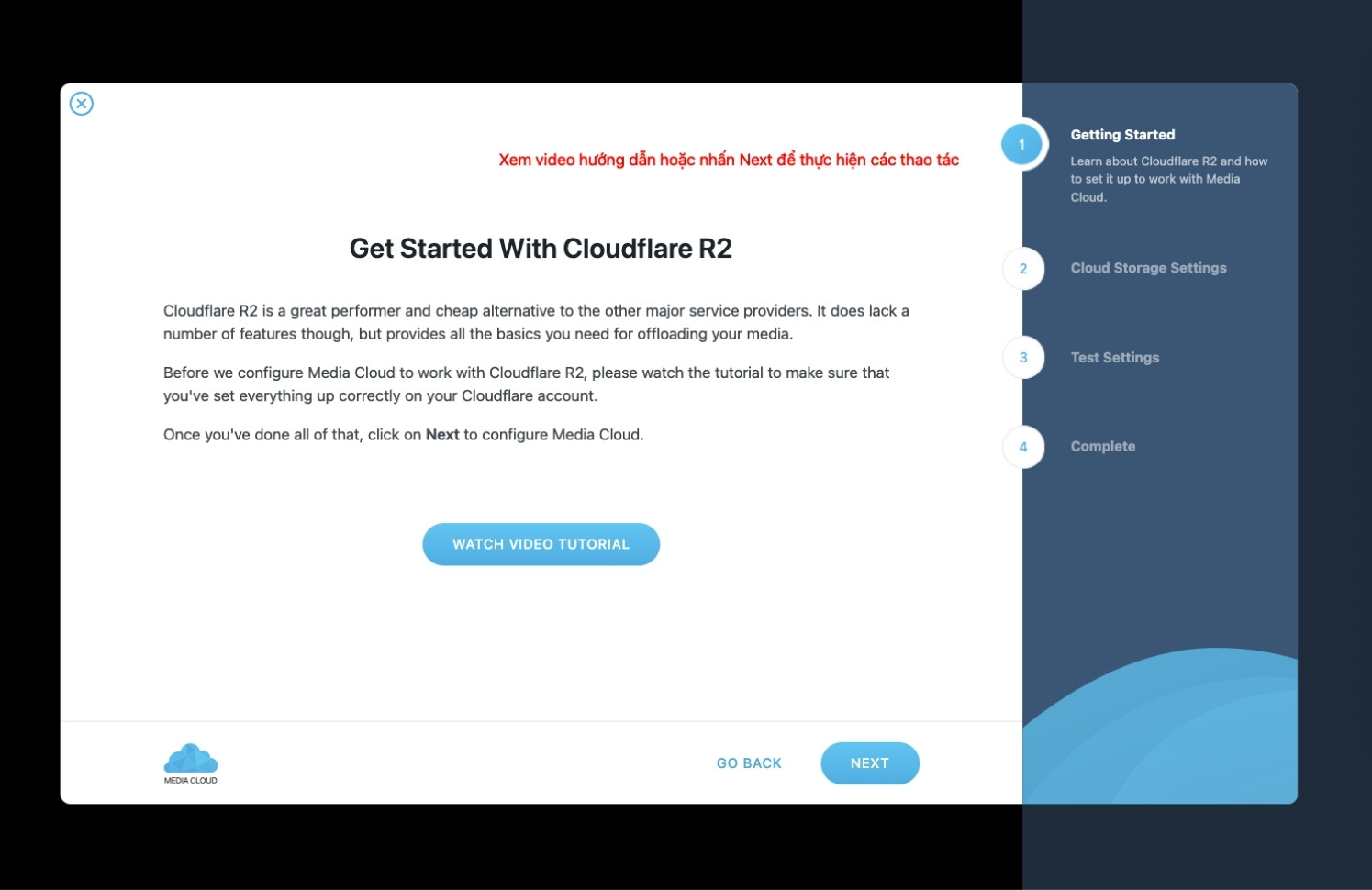 Tiếp tục nhấn NEXT để sang bước tiếp theo