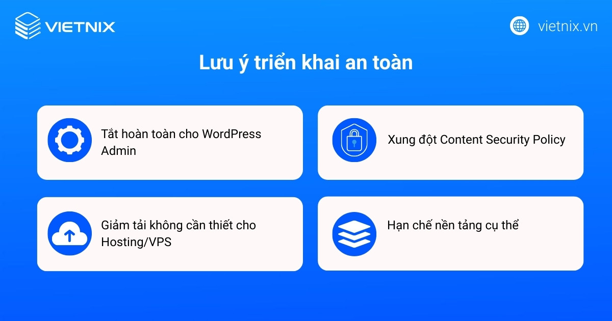 Lưu ý triển khai an toàn