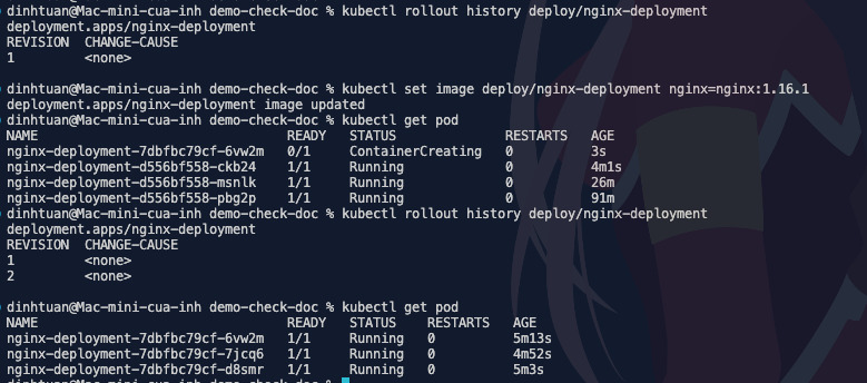 Kubernetes Deployment là gì? Hướng dẫn tạo và quản lý Kubernetes Deployment 35 Thay đổi image trong Deployment