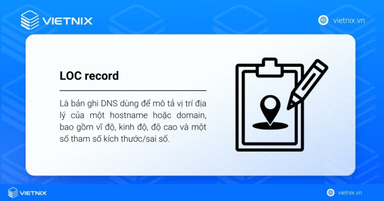 LOC record là gì? Cách tạo LOC record trên hệ thống DNS