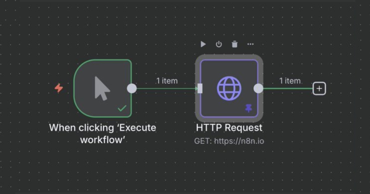 HTTP Request node cho phép n8n gọi API tới bất kỳ hệ thống nào hỗ trợ giao tiếp qua giao thức HTTP