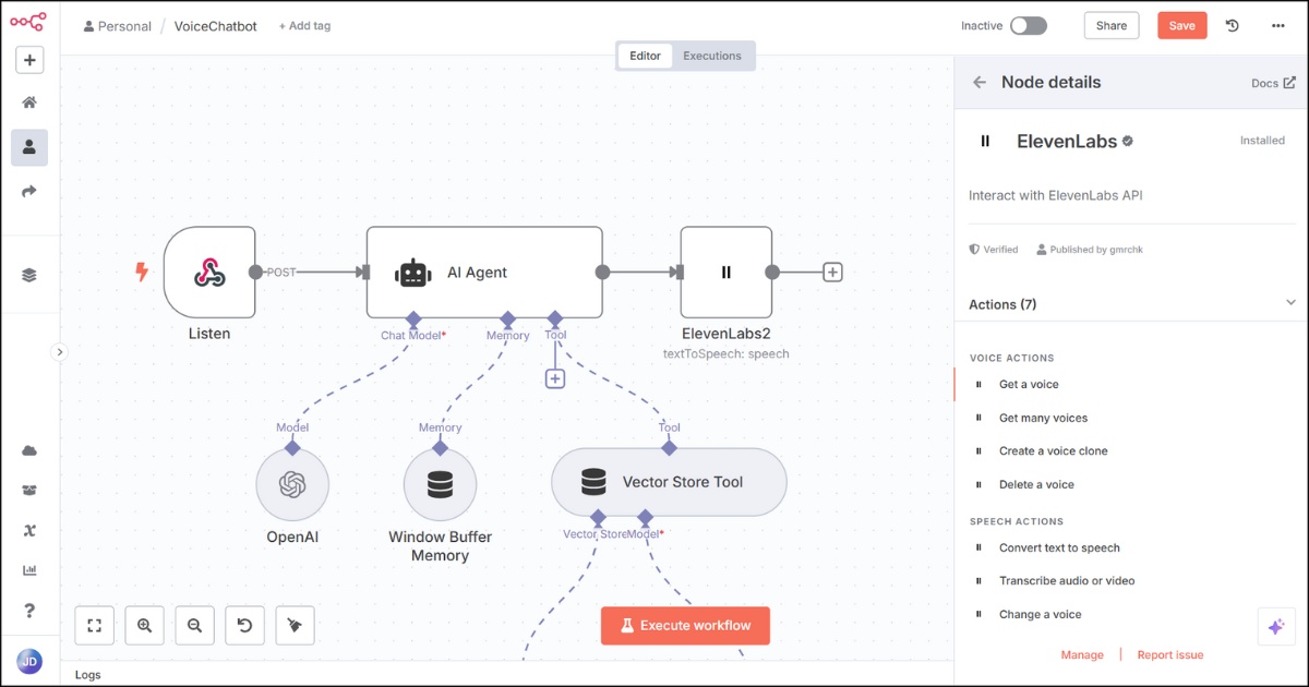 Community nodes là các node do cộng đồng n8n phát triển và phát hành qua npm