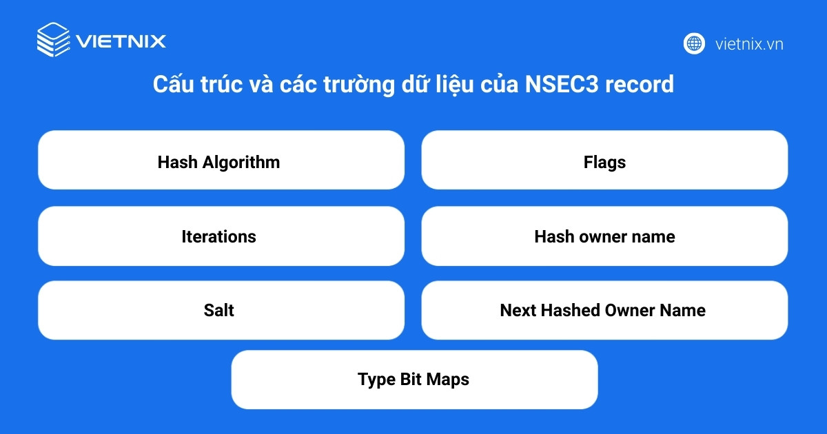 Cấu trúc và các trường dữ liệu của NSEC3 record