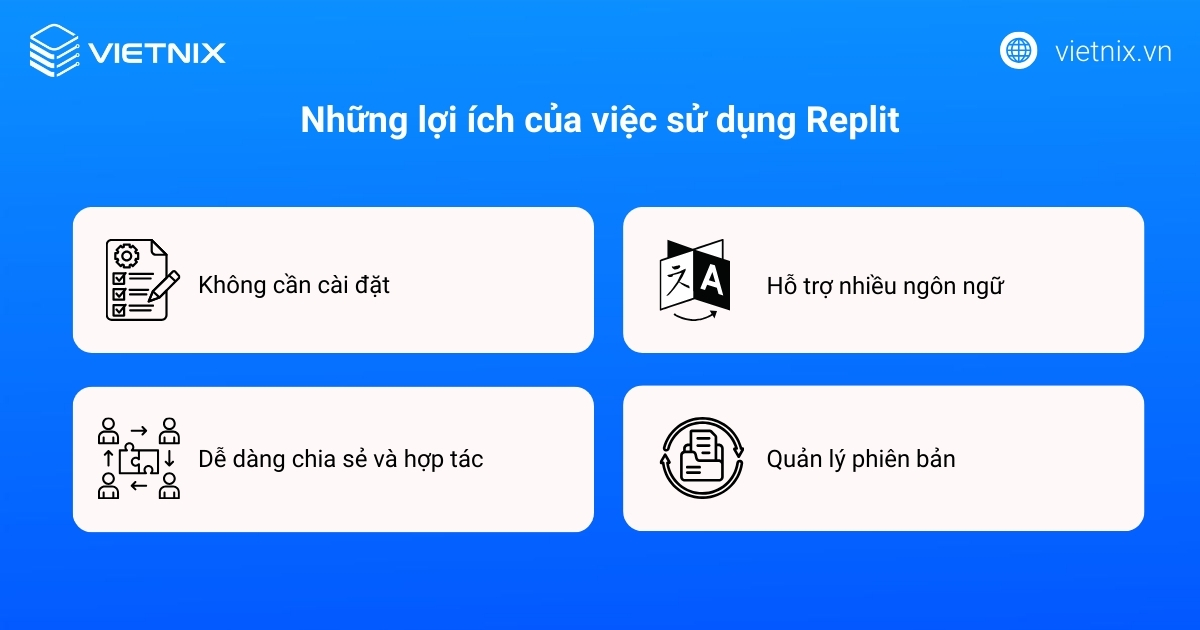 Những lợi ích của việc sử dụng Replit
