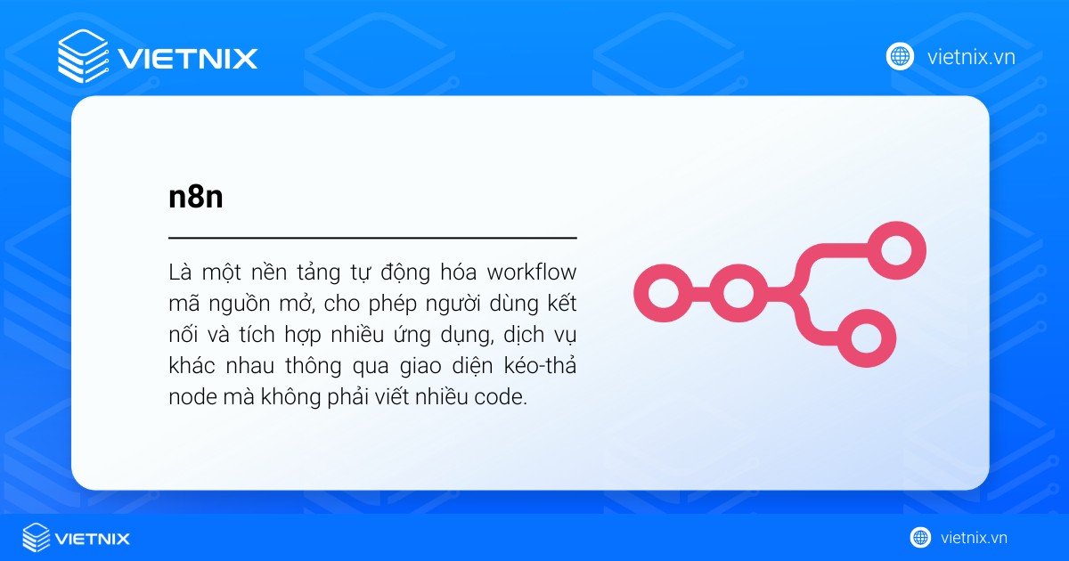 n8n là một nền tảng tự động hóa workflow mã nguồn mở