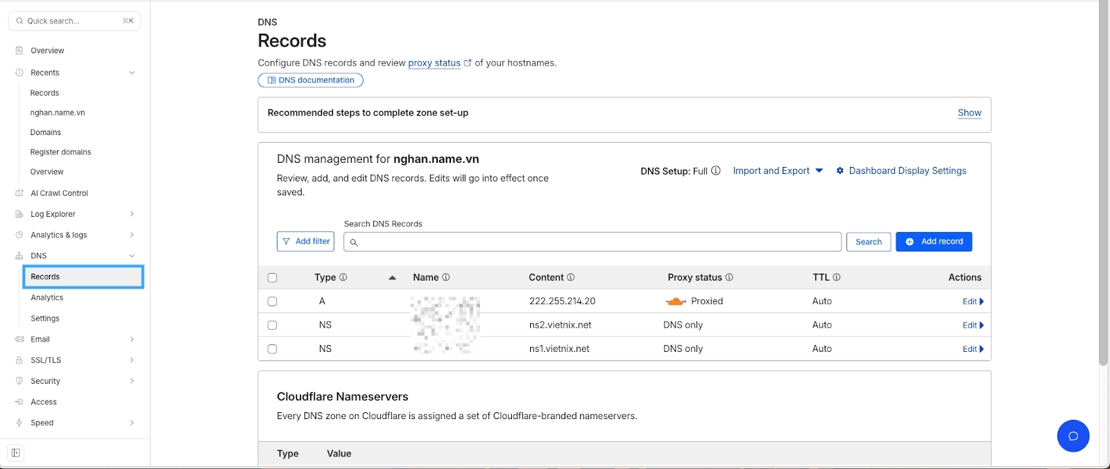 Quản lý bản ghi