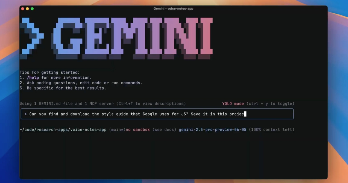 Cách sử dụng vibe coding với Gemini Code Assist (Nguồn: Internet)