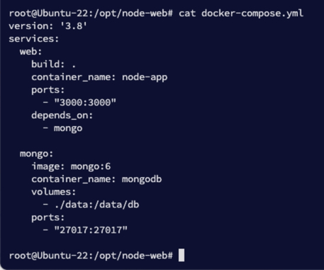 Tạo file docker-compose.yml