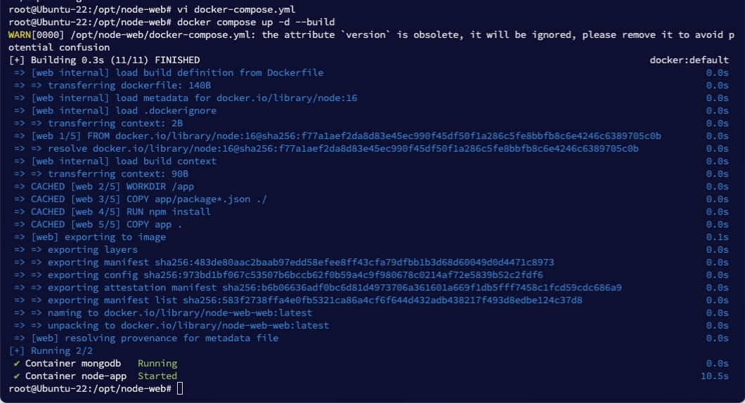 Chạy lại lệnh sau khi chỉnh file và hình ảnh minh họa