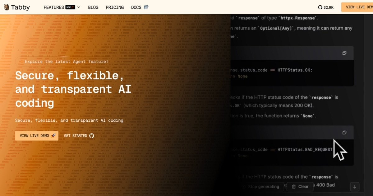 Tabby được thiết kế như một AI coding assistant tự host, ưu tiên cung cấp gợi ý code completion