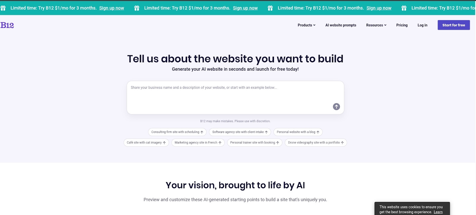 B12 là giải pháp website AI trọn gói, hỗ trợ bán hàng và quản trị không cần kỹ thuật