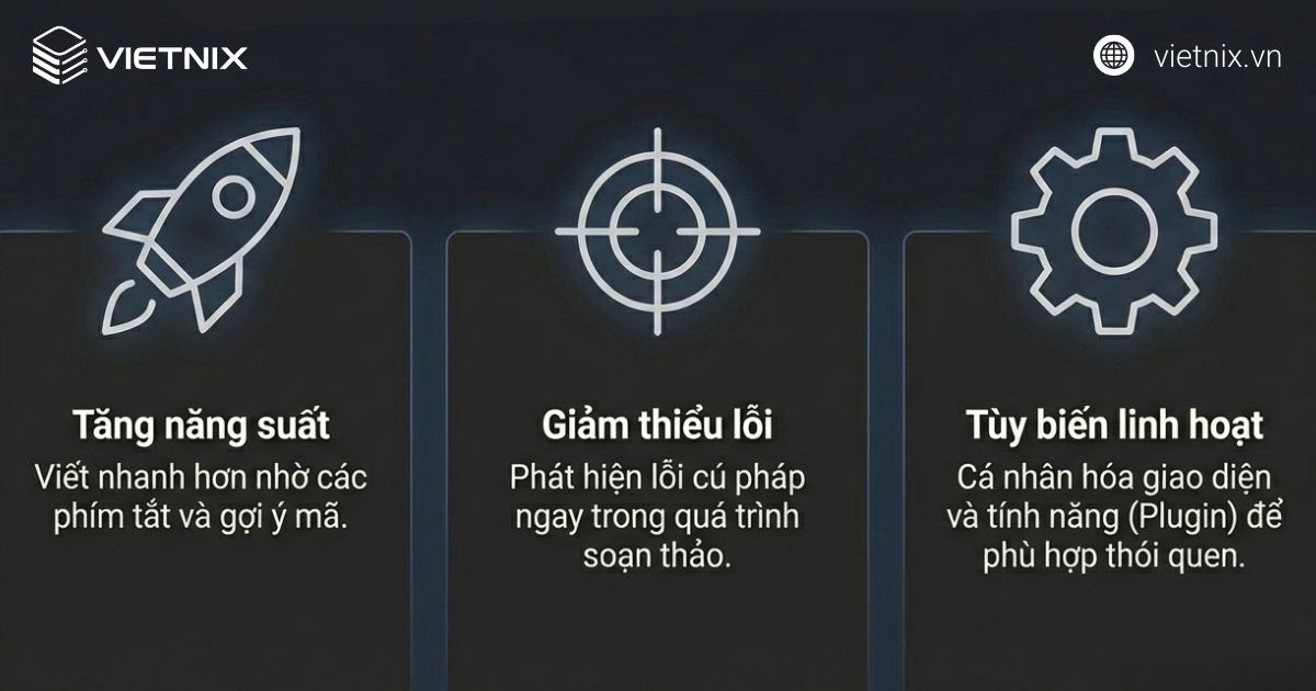 Lý do cần một code editor tốt