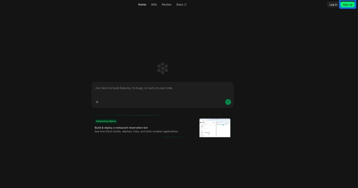 Devin AI là gì? Cách cài đặt và sử dụng Devin AI đơn giản 18 Chọn Sign Up