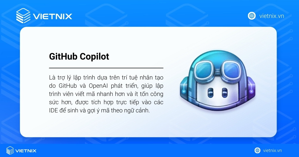 GitHub Copilot là trợ lý lập trình dựa trên trí tuệ nhân tạo do GitHub và OpenAI phát triển