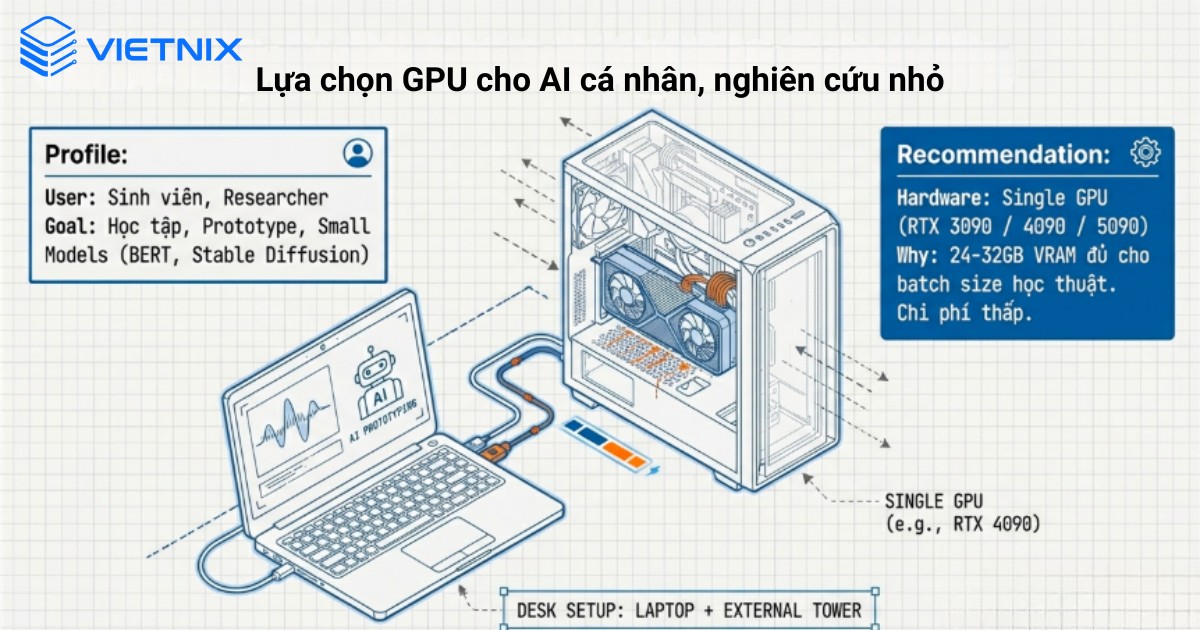 Lựa chọn GPU cho AI cá nhân, nghiên cứu nhỏ