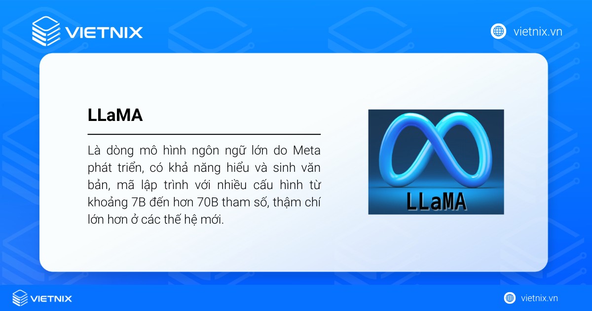 LLaMA là dòng mô hình ngôn ngữ lớn do Meta phát triển