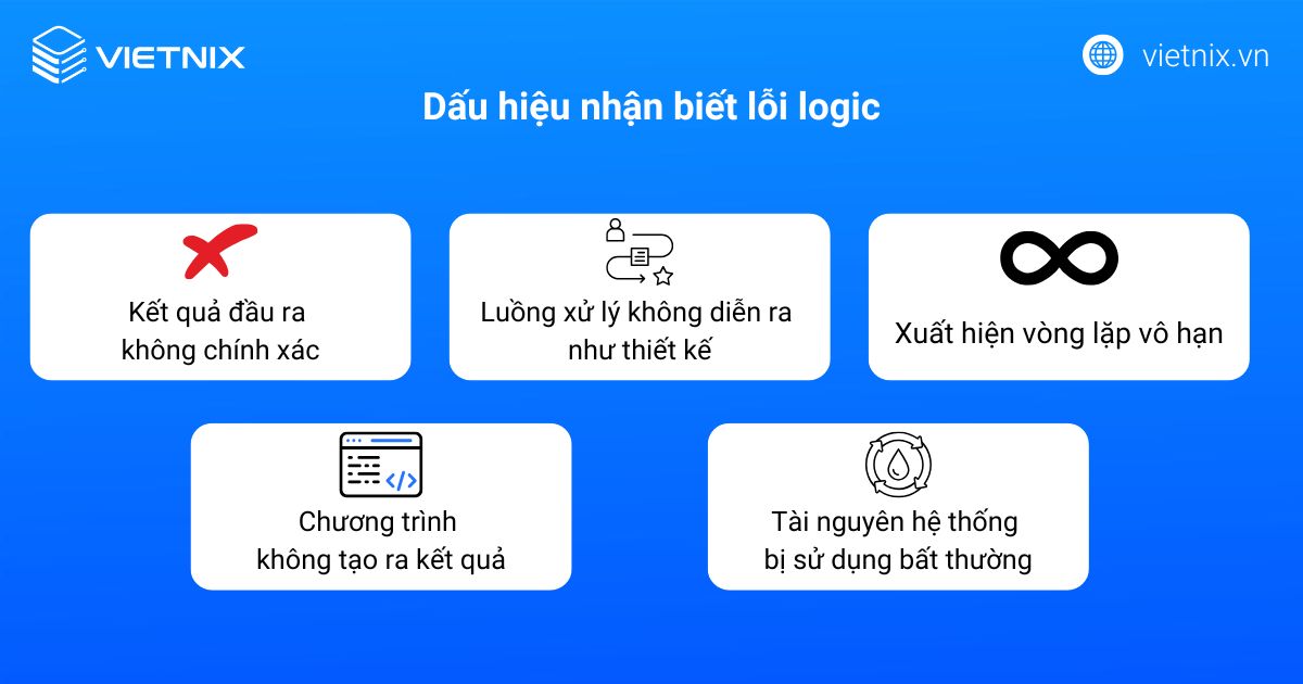 Cách nhận biết lỗi logic
