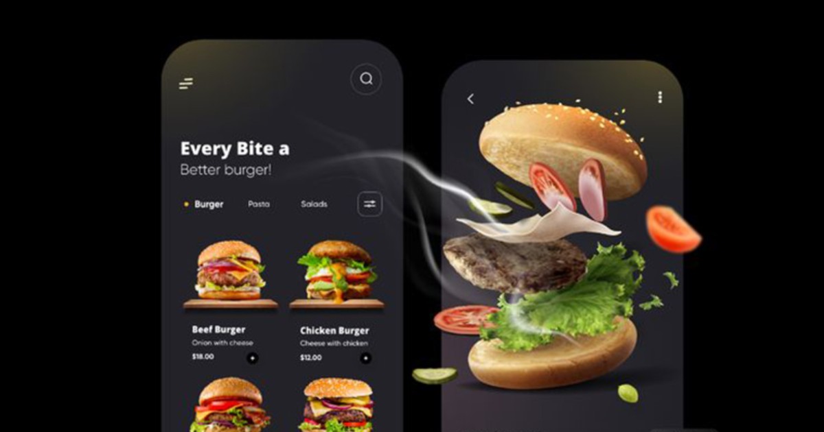 Menu hamburger thường được đặt bên trái