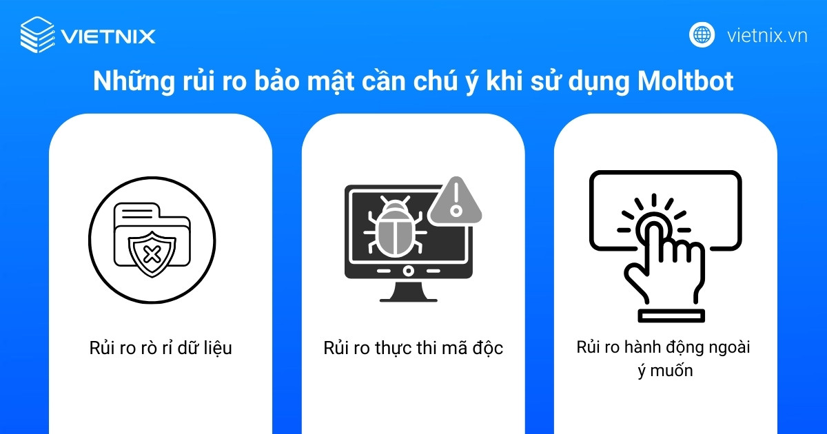 Những rủi ro bảo mật cần chú ý khi sử dụng Moltbot