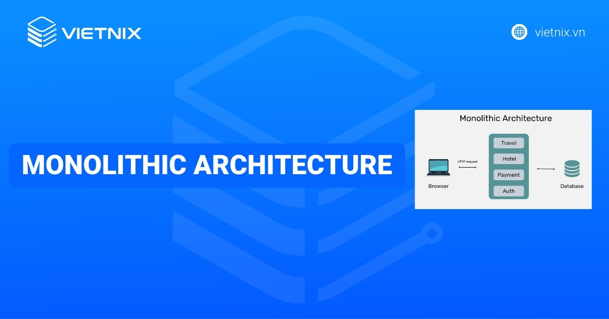 Monolithic architecture là gì? Đặc điểm chính, ưu điểm và trường hợp sử dụng