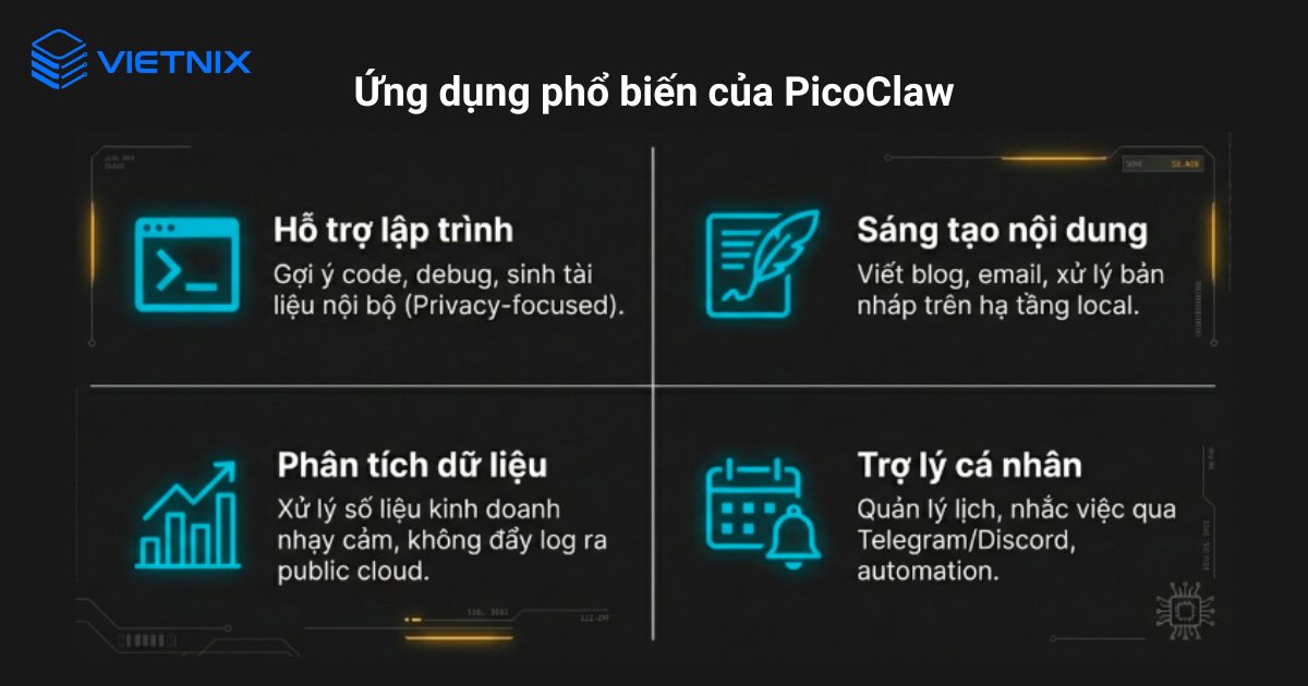 Ứng dụng phổ biến của PicoClaw