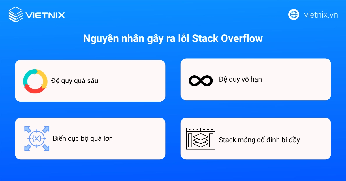 Nguyên nhân gây ra lỗi Stack Overflow