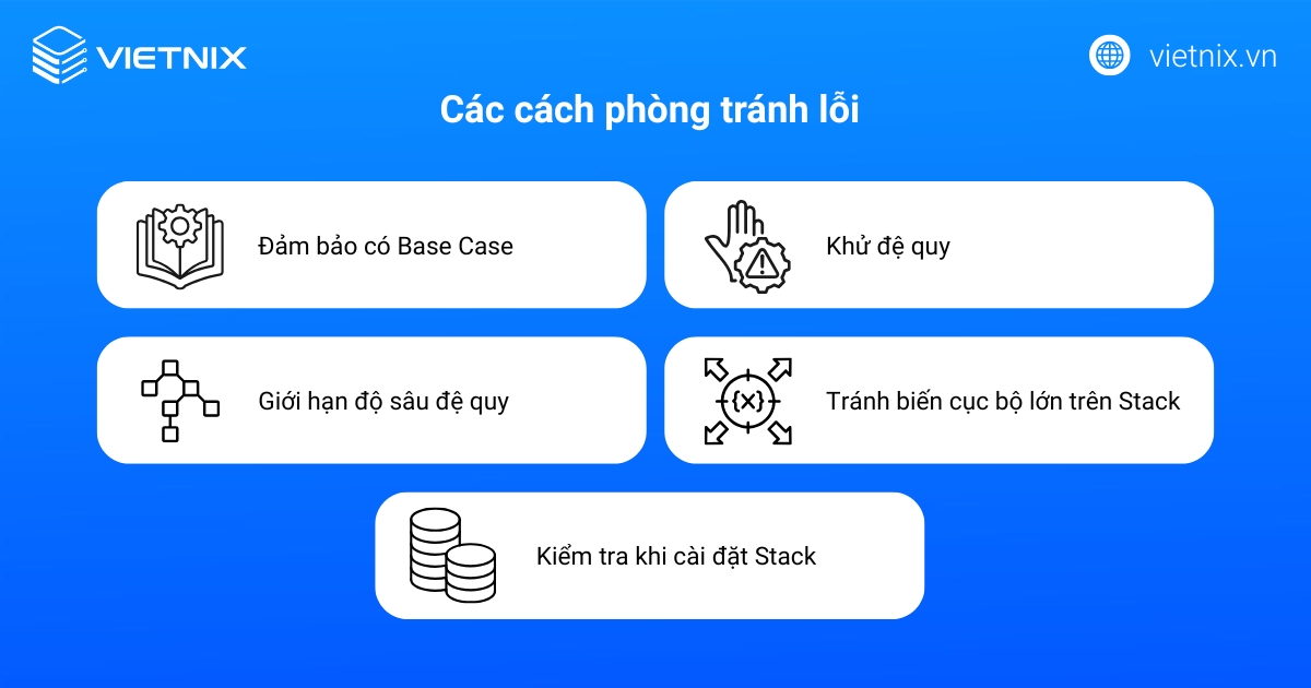 Các cách phòng tránh lỗi Stack Overflow