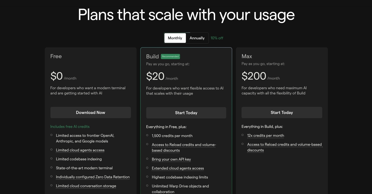 AI Coding Agent là gì? Top 20 AI Coding Agent tốt nhất 27 Chi phí sử dụng Warp