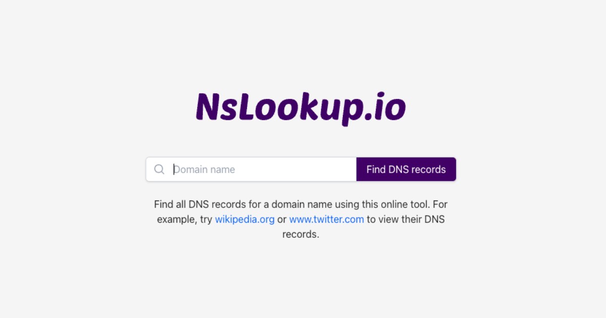 Truy cập trang DHCID Lookup trên nslookup.io