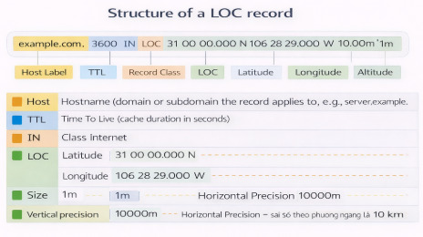 Cấu trúc cơ bản của LOC record