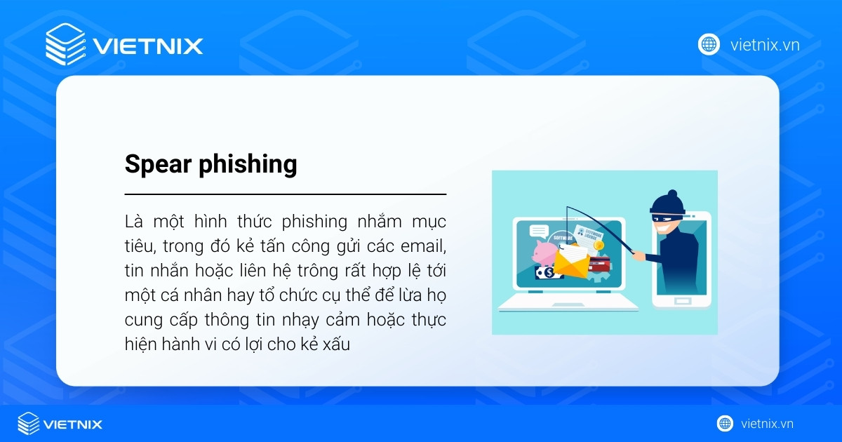 Spear phishing là hình thức lừa đảo nhắm mục tiêu