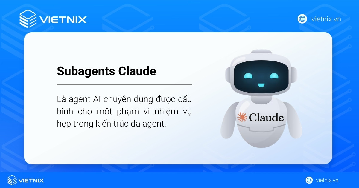Subagents Claude là trợ lý AI chuyên biệt